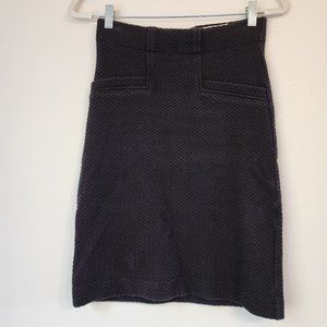 Ganni, Women Skirt A Line, Knee Length, S, Black, Texture, Academia, Casual